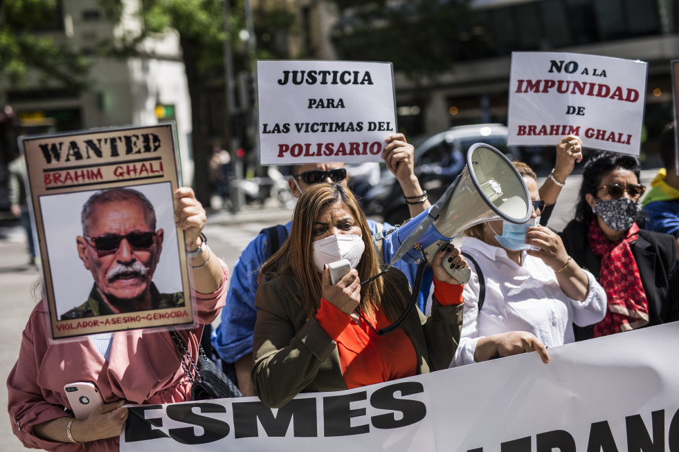 Imagen de archivo de una protesta contra el líder del Frente Polisario