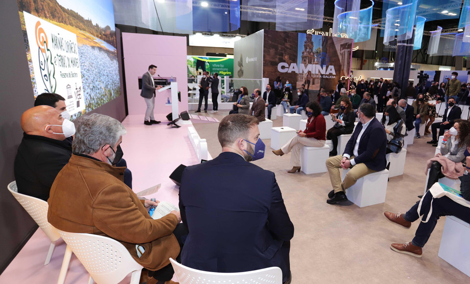 El acto de presentación de la Reserva de Biosfera As Mariñas Mandeo se celebró en el stand de Galicia